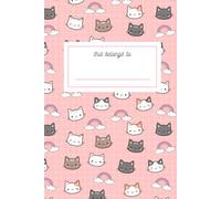 Rainbow Cats Daily Planner: Daily Journal & Habit Tracker - 6"x9" 150 Pages