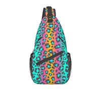Rainbow Cheetah Leopard Sling Zaino Borsa a tracolla Borsa a tracolla Palestra Ciclismo Escursionismo Zaino da viaggio per uomo Donna