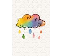 Rainbow Cloud Lined Notebook: 120 Pages: Cute Aesthetic Notebook for Journaling, Note-Taking & Mindful Living