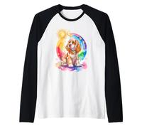Rainbow Clouds American Cocker Spaniel Spaniels Maglia con Maniche Raglan