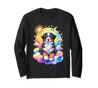 Rainbow Clouds Bernese Mountain Dog Berner Maglia a Manica