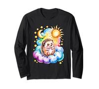 Rainbow Clouds Istrice Istrici Aculeo Maiale Maglia a Manica