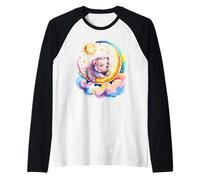 Rainbow Clouds Istrice Istrici Aculeo Maiale Maglia con Maniche Raglan