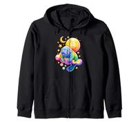 Rainbow Clouds Lamantino Lamantini Mucca di Mare Felpa con Cappuccio