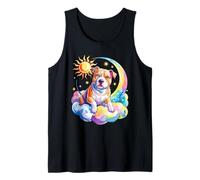 Rainbow Clouds Staffordshire Bull Terrier Staffy Terriers Canotta