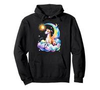 Rainbow Clouds Whippet Whippets Felpa con Cappuccio