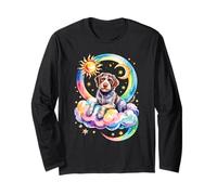 Rainbow Clouds Wirehaired Pointing Griffon Maglia a Manica