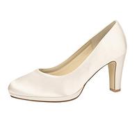 Rainbow Club Scarpe da Sposa Grace - Décolleté, Ivory/Creme, in Raso, Misura 37.5 EU (UK 4.5)