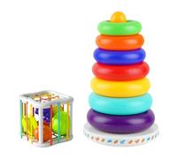 Rainbow Color Educational Stacking Game Toy per bambini per la risoluzione dei problemi e l'addestramento della conoscenza della mano per bambini