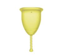 Rainbow Cup, Coppetta Mestruale Made in Italy in Silicone Medicale Senza Lattice e Additivi, Comoda, Ecologica, Sicura, in più Varianti, Coppetta Mestruale Tonica, Colore Raggio di Sole, Taglia 1