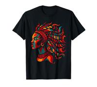 Rainbow Dashiki, capelli da donna tribale africana, afroamericana Maglietta