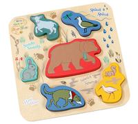 Rainbow Designs Official We’re Going On a Bear Hunt - Wooden Shape Puzzle Early