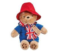 Rainbow Designs Peluche dell'orso Paddington con cappottino, cappello di feltro e sciarpa Union Jack, affascinante peluche per bambini e collezionisti, elegante regalo ricordo britannico