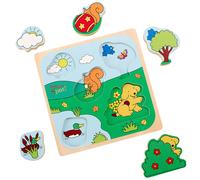 Rainbow Designs SD1701 Shape, Wooden Puzzle, spot The Dog Toy