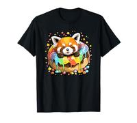 Rainbow Donut Cute Red Panda Avventura Maglietta