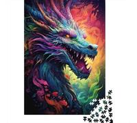 Rainbow Dragon Art_1_1 Jigsaw Puzzle Impossible 1000 Pezzi Decorazione Per La Casa. Giochi Rilassamento E Intelligence Per Adulti E Ragazzi Da 14 Anni 38x26cm/1000pcs