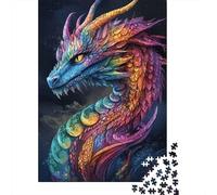 Rainbow Dragon Art (2) Jigsaw Puzzle Impossible 1000Pcs Decorazione Per La Casa. Giochi Rilassamento E Intelligence Per Adulti E Ragazzi Da 14 Anni 52x38cm/1000pcs