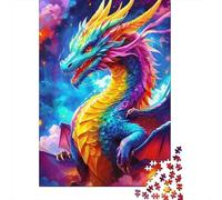 Rainbow Dragon Fantasy Jigsaw Puzzle Impossible 1000 Pezzi Decorazione Per La Casa. Rilassamento E Intelligence Per Adulti E Ragazzi Da 14 Anni 38x26cm/1000pcs