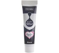 Rainbow Dust ProGel Colorante Alimentare Professionale, Nero 25 g