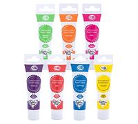 RAINBOW Dust ProGel Icing Colour Paste Gel Food Colouring Sugarcraft Set - 7 PK