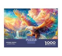 Rainbow Eagle Dives over Valley Puzzle Da 1000 Pezzi Majestic Eagle Educativo E Sfidante, Regalo Per Tutti 52x38cm/1000pcs