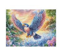 Rainbow Eagle with Bubbles And Blossoms Puzzle 500 Pezzi Rompicapo Per Tutte Le Occasioni Happy Time Versatile E Divertente Rilassamento Garantito Regalo Per Compleanni E Feste 500 PCS