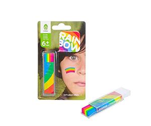 Rainbow Face Paints Kit Body Paint Tatuaggi Party Halloween Festivals Parade Bambini Disegno Penna Pastello Pittura Corpo Matita Rainbow Fan Brush Trucco Strumenti