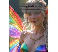 Rainbow Fairy Elf Notebook: Magical Fantasy Lined Journal for Writing, Notes & Creative Ideas | 8.25 x 11: Vibrant Fantasy Artwork • Perfect for ... Notes, School, Work & Imaginative Writing