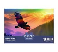 Rainbow-feathered Eagle Puzzle in Legno Impermeabile Puzzle Da 1000 Pezzi Per Adulti Impossibili Puzzle Per Adulti Puzzle Per Decorazioni Domestiche