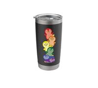 Rainbow Flag Gay Pride LGBTQ Pinguino Bicchiere termico in acciaio inox doppia parete