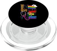 Rainbow Flag Love Nurse RN Scrub Top LGBT Pride Month Gay PopSockets PopGrip per MagSafe