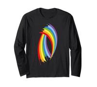 Rainbow Flag Uguaglianza Gay Lesbiche Transgender Genere Maglia a Manica