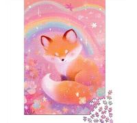 Rainbow Fox Fantasy Puzzle Impossible 1000 Pezzi Decorazione Per La Casa. Rilassamento E Intelligence Per Adulti E Ragazzi Da 14 Anni 70x50cm/1000pcs