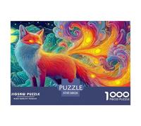 Rainbow FoxPhenomenal 1000-Piece Jigsaw Puzzles for Adults The Definitive Encounter with Impossible, Hard, Difficult Challenging Puzzle Games - This Is The Crowning Gift Jigsaw Puzzles for Adults And