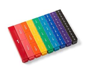 Rainbow Fraction Tower Cubes Set - 51 pezzi manipolativi matematici per l'apprendimento di frazioni equivalenti, ideale per matematica di quarta elementare e aule Montessori