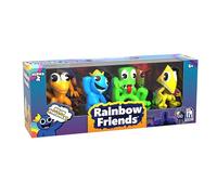 Rainbow Friends - Mini figure al neon, confezione da 4 (6,3 cm di altezza, serie 2), Rainbow Friends, TOY_FIGURE, plastica, 4 pezzi, Phatmojo