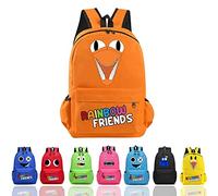Rainbow Friends Zaino Scuola e da Viaggio, Amici Arcobaleno Backpack, Grande Capacità, Anime Cartoon per Studenti