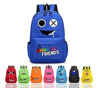 Rainbow Friends Zaino Scuola e da Viaggio, Amici Arcobaleno Backpack, Grande Capacità, Anime Cartoon per Studenti