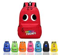 Rainbow Friends Zaino Scuola e da Viaggio, Amici Arcobaleno Backpack, Grande Capacità, Anime Cartoon per Studenti