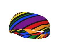Rainbow Gay Pride LGBT Fasce per il sudore per uomo donna allenamento sport fasce per basket calcio ciclismo corsa yoga