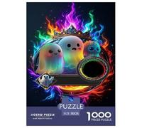 Rainbow Ghost Jigsaw Puzzle Impossibili 1000Pcs Interesting Decorazione Per La Casa. Rilassamento E Intelligence Per Adulti E Bambini Da 12 Anni 38x26cm/1000pcs