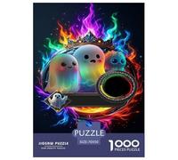 Rainbow Ghost Puzzle Impossibili 1000Pcs Interesting Decorazione Per La Casa. Giochi Rilassamento E Intelligence Per Adulti E Bambini Da 12 Anni 70x50cm/1000pcs