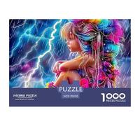 Rainbow Hair Girl 1000 Pezzi Puzzle Adulti - Educativo, Pensiero, Decorazione Familiare 70x50cm/1000pcs