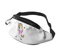 Rainbow Hair Unicorn Do Dab borsello da cintura Sport Casual borsello da cintura per donna Uomo alla moda