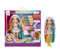 Rainbow high amaya's hair studio - set per acconciature con bambola esclusiva e accessori per capelli