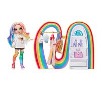 Rainbow High Amaya's Rainbow Closet Playset - con Esclusiva Bambola Arcobaleno, Abiti, Scarpe, Borse, Grucce, Appendiabiti, Scaffali, Regalo Divertente per Bambini. Età 4+