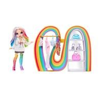 Rainbow High Amaya's Rainbow Closet Playset - con Esclusiva Bambola Arcobaleno, Abiti, Scarpe, Borse, Grucce, Appendiabiti, Scaffali, Regalo Divertente per Bambini. Età 4+