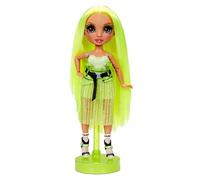 Rainbow High Bambola alla Moda Karma Nichols, Bambola in Fosforescente, Abiti, Accessori e Piedistallo per Bambole alla Moda Serie 2, Regalo Ottimo per Bambine dai 6 Anni in su