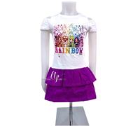 Rainbow High Bambole Viola Abito Cotone Vestito Festa Bambina 4-9anni Tutu