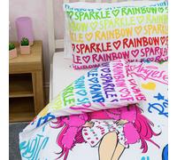 Rainbow High Copripiumino Singolo 2-in-1 Sparkle Colori Vibranti Merch Ufficiale